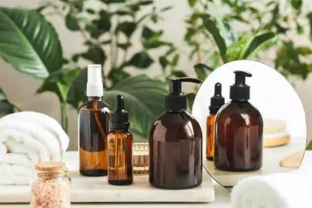 Set of female skin care products